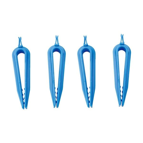 (まとめ) TRUSCO 段ボールクリップ 青 TDBC-4 1袋(4個) (×20セット)