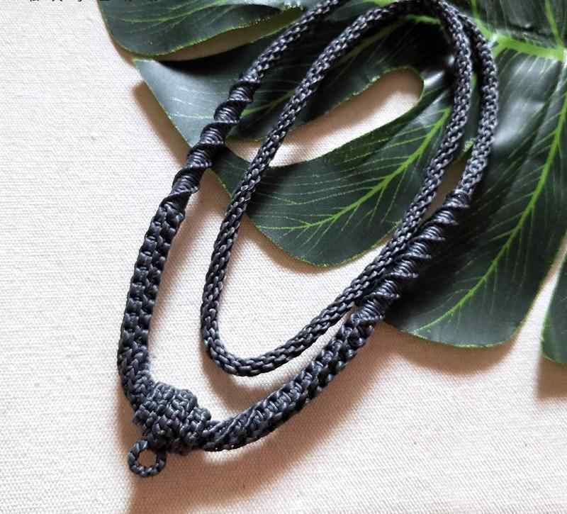 ネックレス のみ アクセサリー 仏教 お守り タイ 僧侶 プラクルアン ペンダント ストラップ チタン フック 手織り ハンドメイド ソフト ワックス ロープ 太 細 メンズ レディース シンプル ク