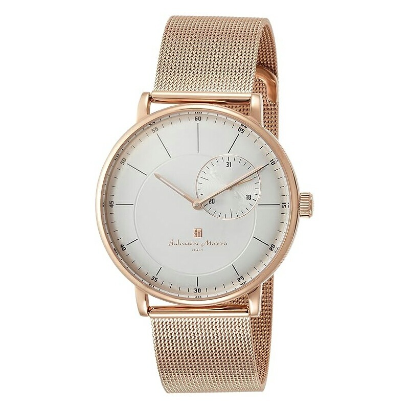 [Salvatore Marra] 腕時計 SM17105M-PGSV メンズ ゴールド マルチカレンダー イタリアブランド アナログ 表示 5気圧防水