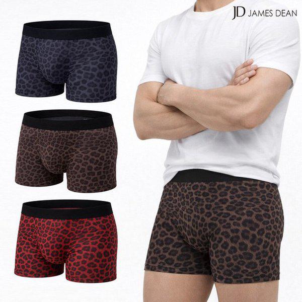 メンズヒョウ柄パンツ ドロワーズパンツ 四角 ファッション ヒョウ柄 ズロース 3種セット