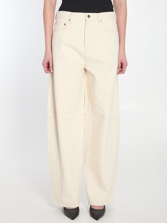 GUCCI Women Denim Pants 828601 BEIGE