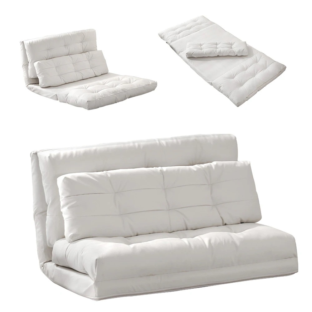 369ソファーベッド ソファベッド ローソファー 2人掛け マルチに使える3WAY 幅108cm 6段階リクライニング クッション付き 座椅子 1人掛け 2人掛け ソファ 折りたたみ 折り畳み コンパ