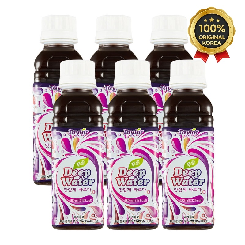 [限定数量 追加割引]プルーン 濃縮ディープウォーター 180ml x6