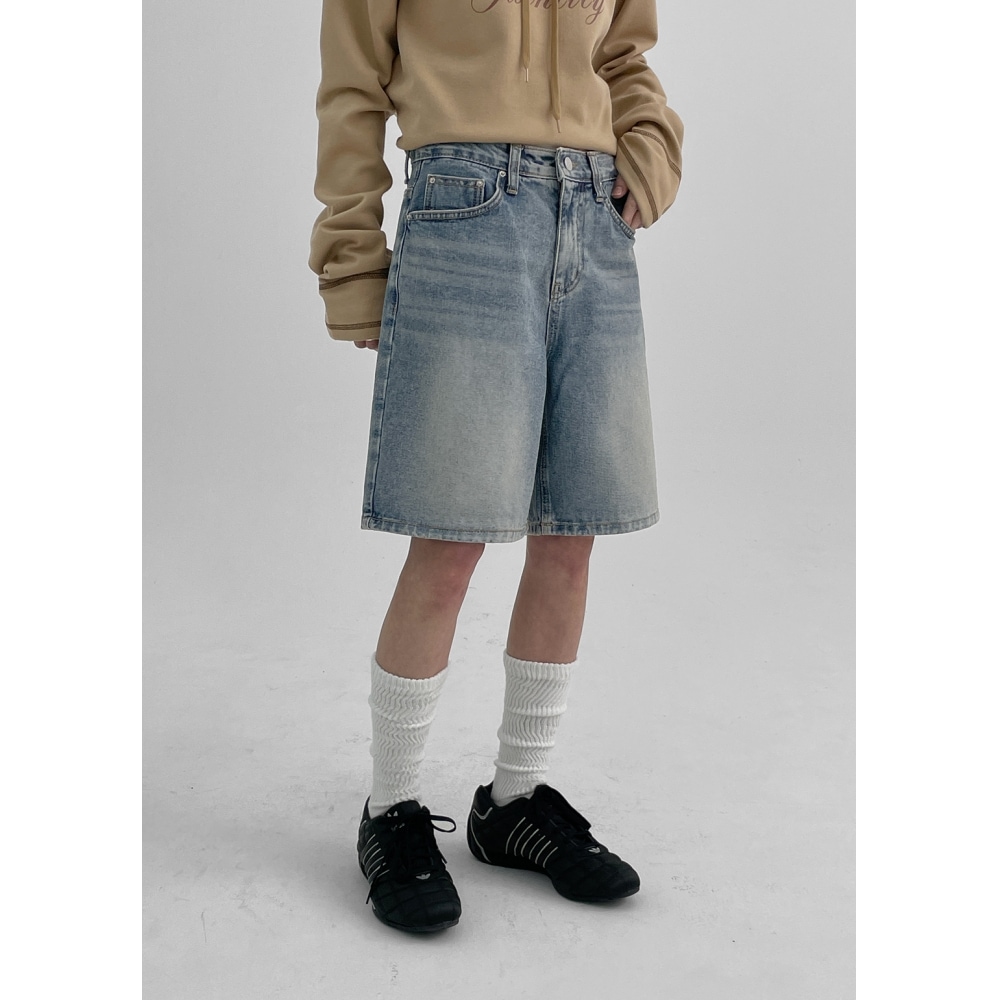 ブラックアップ [ニュースプリング] [B-デニム] エッセンシャルハーフショーツ040