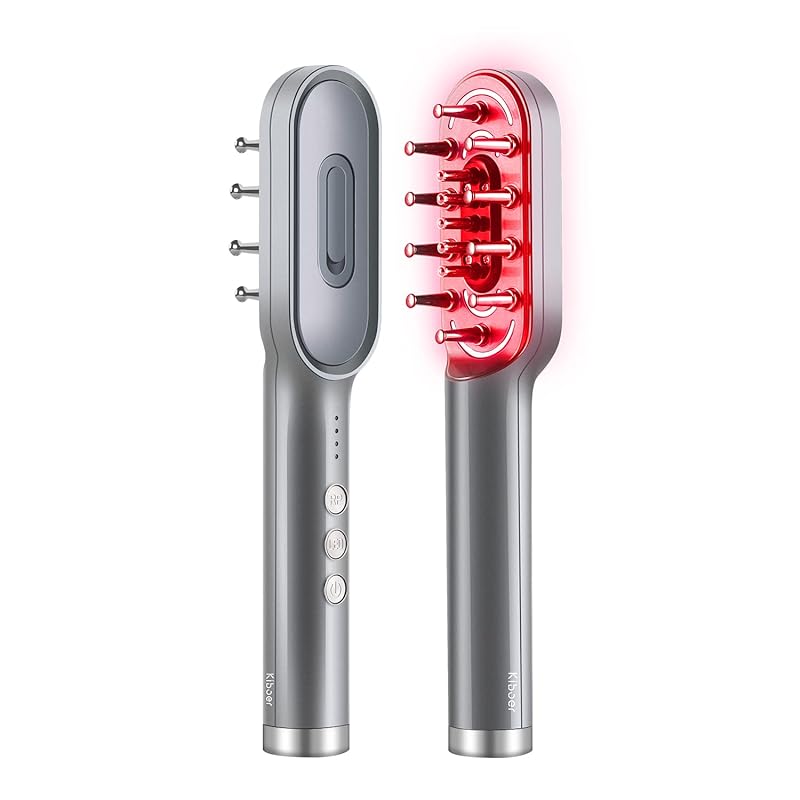 スカルプケアブラシ RF 美顔器 電気ブラシ emsブラシ 頭皮ブラシ 頭皮ケア EMS 微電流 LED光エステ フェイスケア 乾湿両用 コードレス ローションボックス付き(グレー)