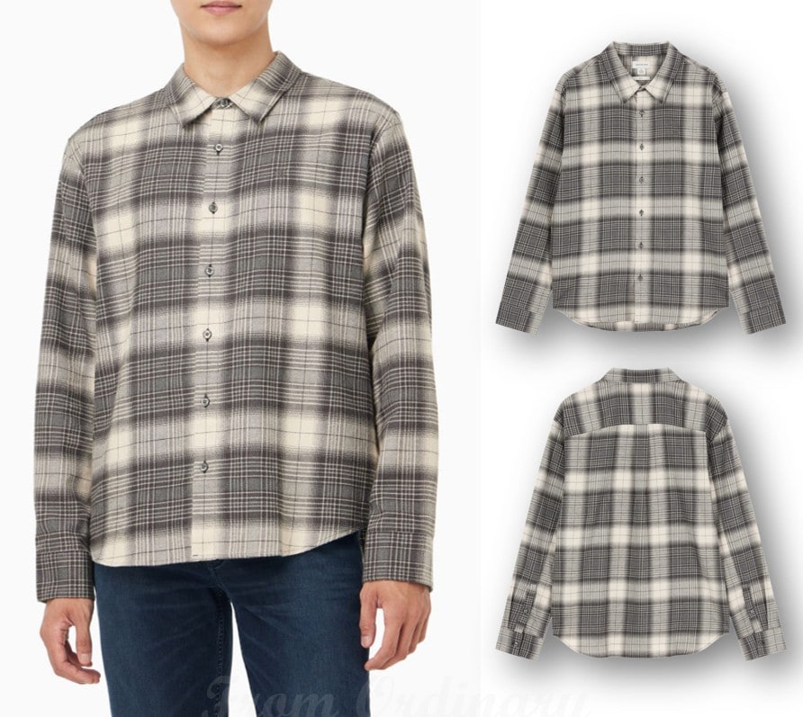 Mens Easy-Fit Long-Sleeved Shirt (4RD105G-UB1)