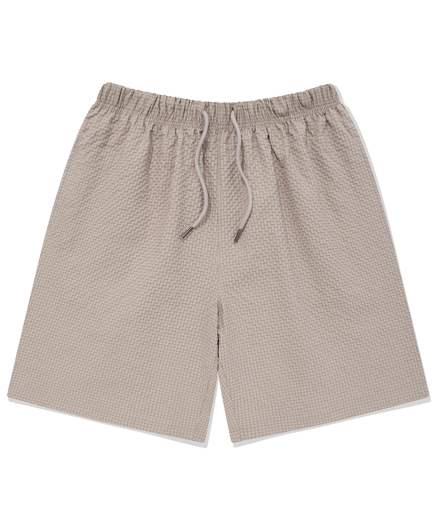 SP Seersucker Pocket Shorts-Beige