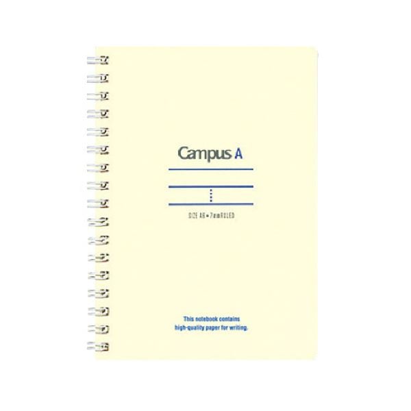 （まとめ）コクヨ キャンパスツインリングノート（ミニサイズ）A6 A罫 50枚 青 ス-T150A-B 1セット（10冊）(×5セット)