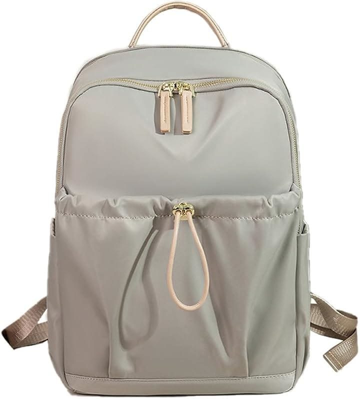 PCリュック レディース ビジネスリュック PC収納 パソコンリュック A4 15インチPC対応 キャリーオン機能 背面ポケット 撥水・耐傷(グレー)