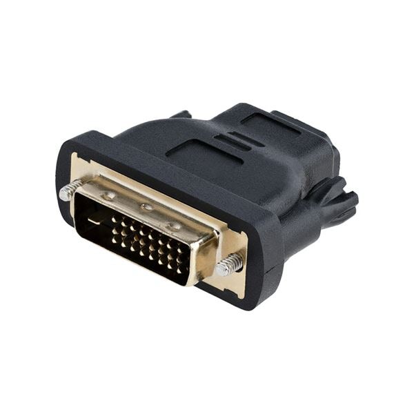 （まとめ） StarTech.com HDMI-DVI D変換アダプタ メス／オス ブラック HDMIDVIFM 1個 [x3セット]