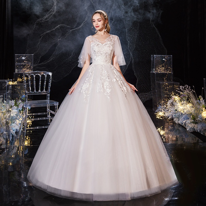 メインウェディングドレス2025花嫁ウェディングガーゼ大規模スリムスリムアダルトギフト