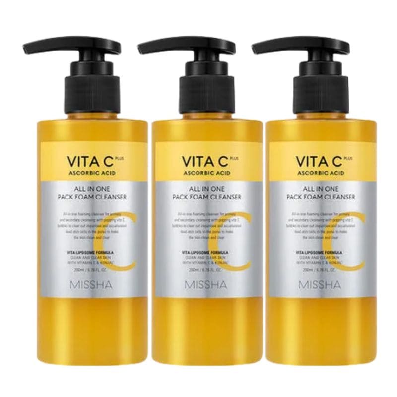 ビタCプラス オールインワン パックフォーム クレンザー 200ml 3本セット