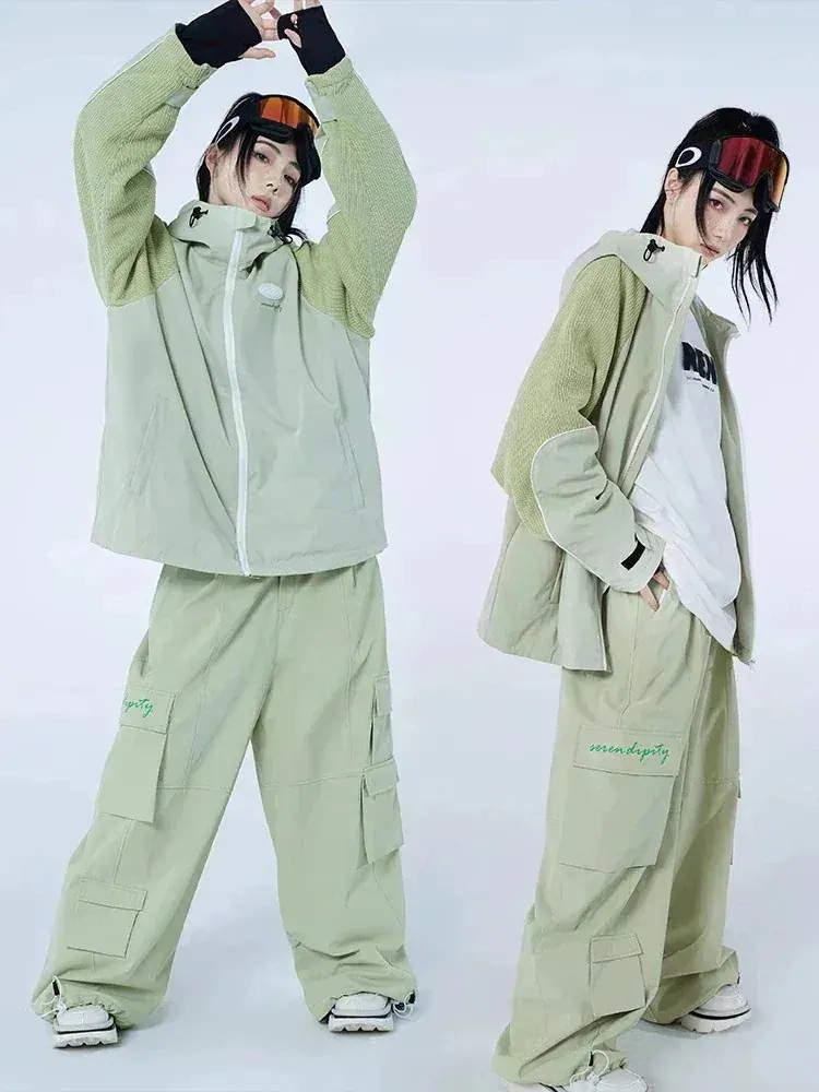 出荷が迅速であるスノーボードウェア上下セットレディースメンズ防水20000mmスキーウェアスノボウェアジャケットアウターパーカーロングパンツ男女兼用韓国風防水防寒防雪保温防風通気スノーボードウェア上下