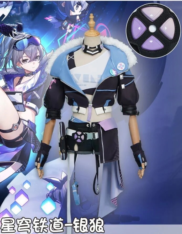 パーティーイベント用品コスチューム一式ハロウィン 学園祭 文化祭 コスチューム 仮装  変装 衣装 コスプレ 銀狼 崩壊スターレイル スーツ ハロウィン 2023年新作入荷コスプレ