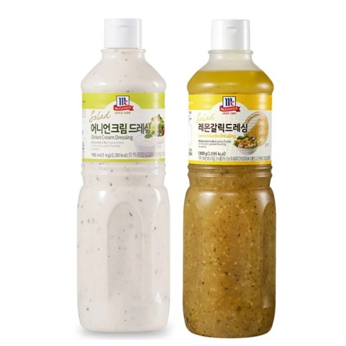 マッコミックオニオンクリームドレッシング1kg +レモンガリックドレッシング1.1kgおいしいサラダシーフードフライ各種料理パーティー