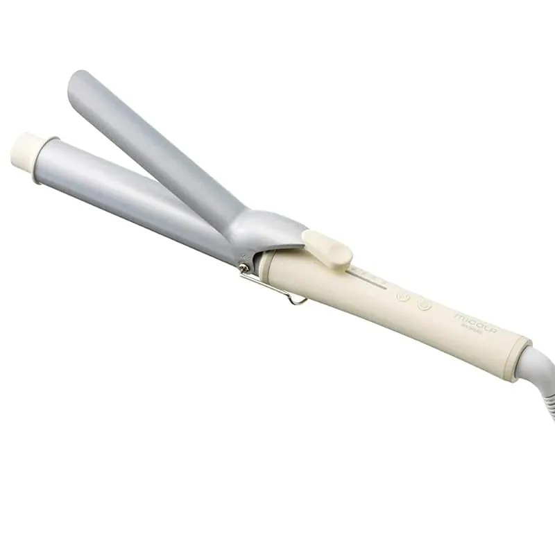 【即納】アイリスオーヤマ MiCOLA (ミコラ) カールアイロン コテ パイプ直径32mm 海外対応 温度調節可能 HIR-MC102-W オフホワイト