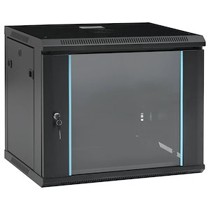 9U壁かけネットワークキャビネット 19インチ IP20 600x450x510 mm