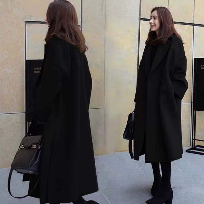 高級な質感 チェスター コート アウター 上着 防寒 ゆったり 秋冬の新作ツイードコート厚手オーバー 韓国版ラシャコートレディースコートゆったりミディアムレディース