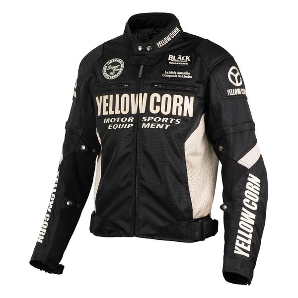 MESH JACKET メッシュジャケット ブラックアイボリー/Lサイズ YB-5102BK/IVL
