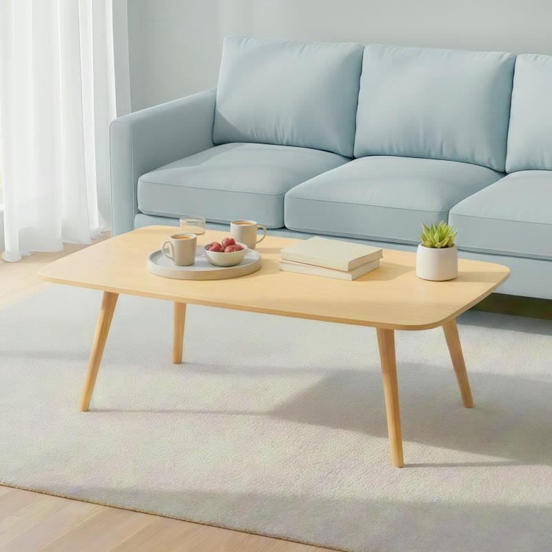 ローテーブル 組立簡単 安定 座椅子用テーブル センターテーブル 一人暮らし 幅80×奥行40×高さ42.5cm リビング 机 デスク 木製 北欧風 シンプル おしゃれ リビング/オフィス お食事/テ 4,680円