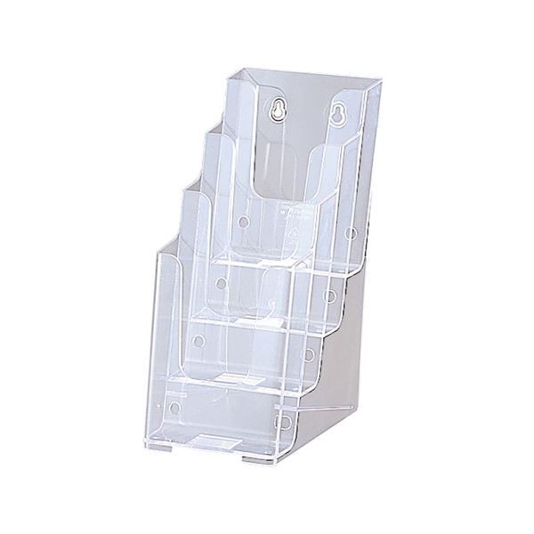 （まとめ） セキセイ カタログスタンド A4 3つ折4段 外寸W123×H254×D203mm CSD-2777 1個 (×10セット)