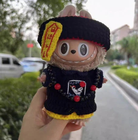 ぬいぐるみ用服ハロウィン LABUBU ラブブ マカロン洋服 ぬいぐるみ 服17cm ぬいぐるみ 服セット