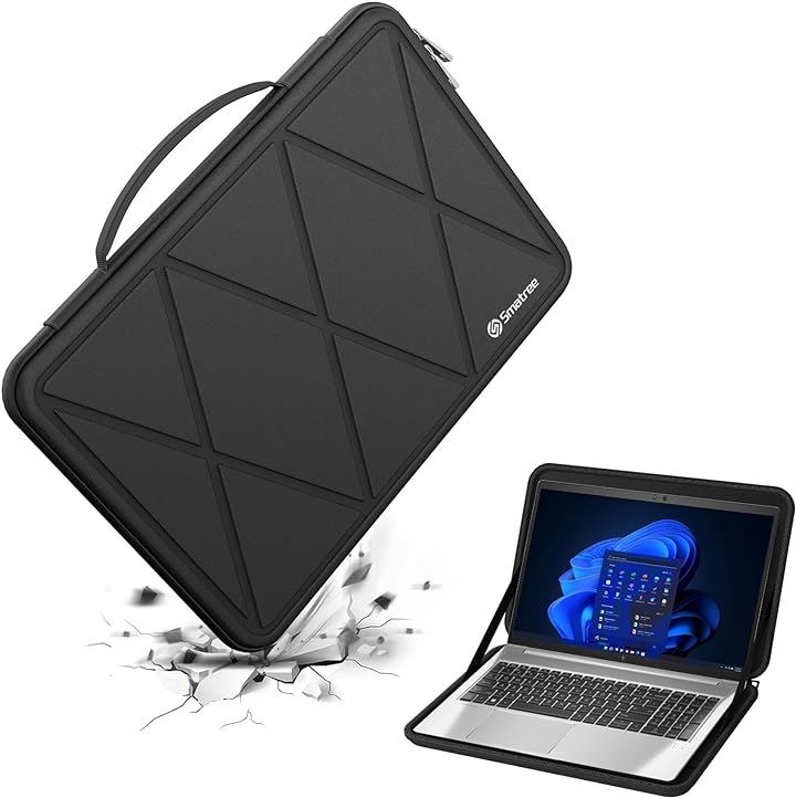 互換品 ハードEVA保護スリーブケース 15.6インチ HP EliteBook ハードケース (Black-For HP 15.6インチ, For HP 15.6インチ(X8274))