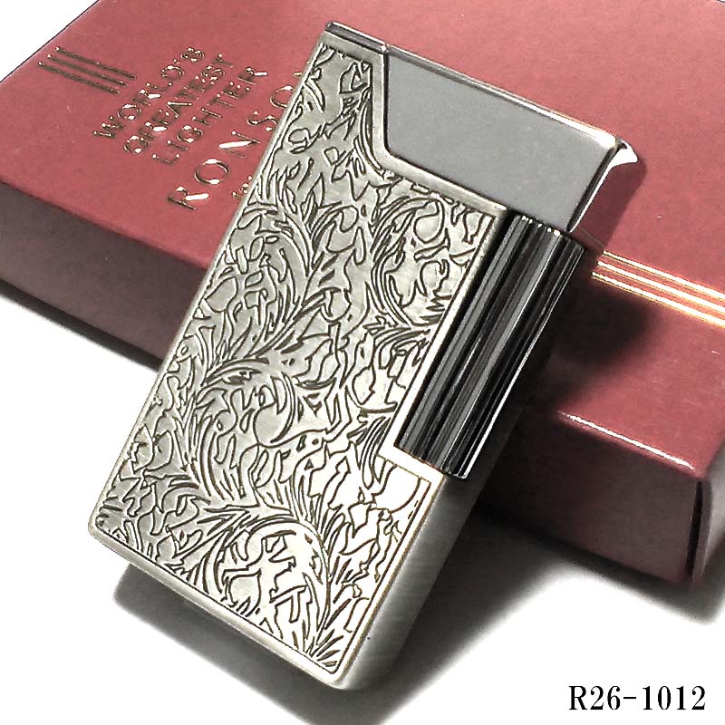 オイルライター ロンソン ワーク26 シルバーアラベスク RONSON ブランド かっこいい 唐草 エッチング仕上げ WORK シンプル おしゃれ メンズ プレゼント ギフト