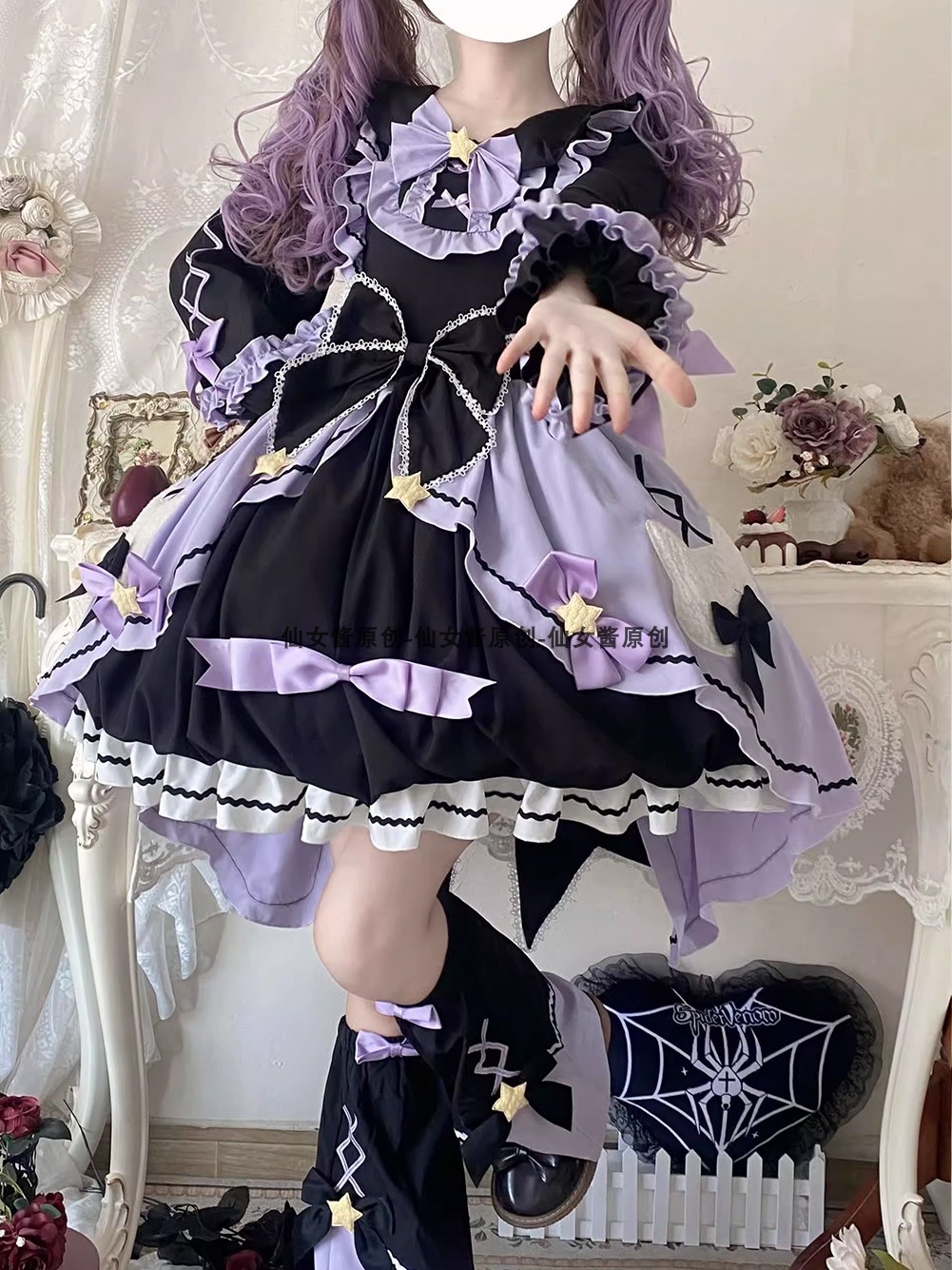 リトルウィッチロリータ ロリータプチバドスカート スウィートダークハロウィンドレス