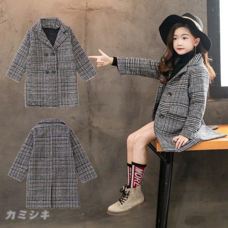 グレンチェックコート チェスターコート キッズ 防寒 コート こども 子供服 ジャンパー ジャケット レビューで送料無料