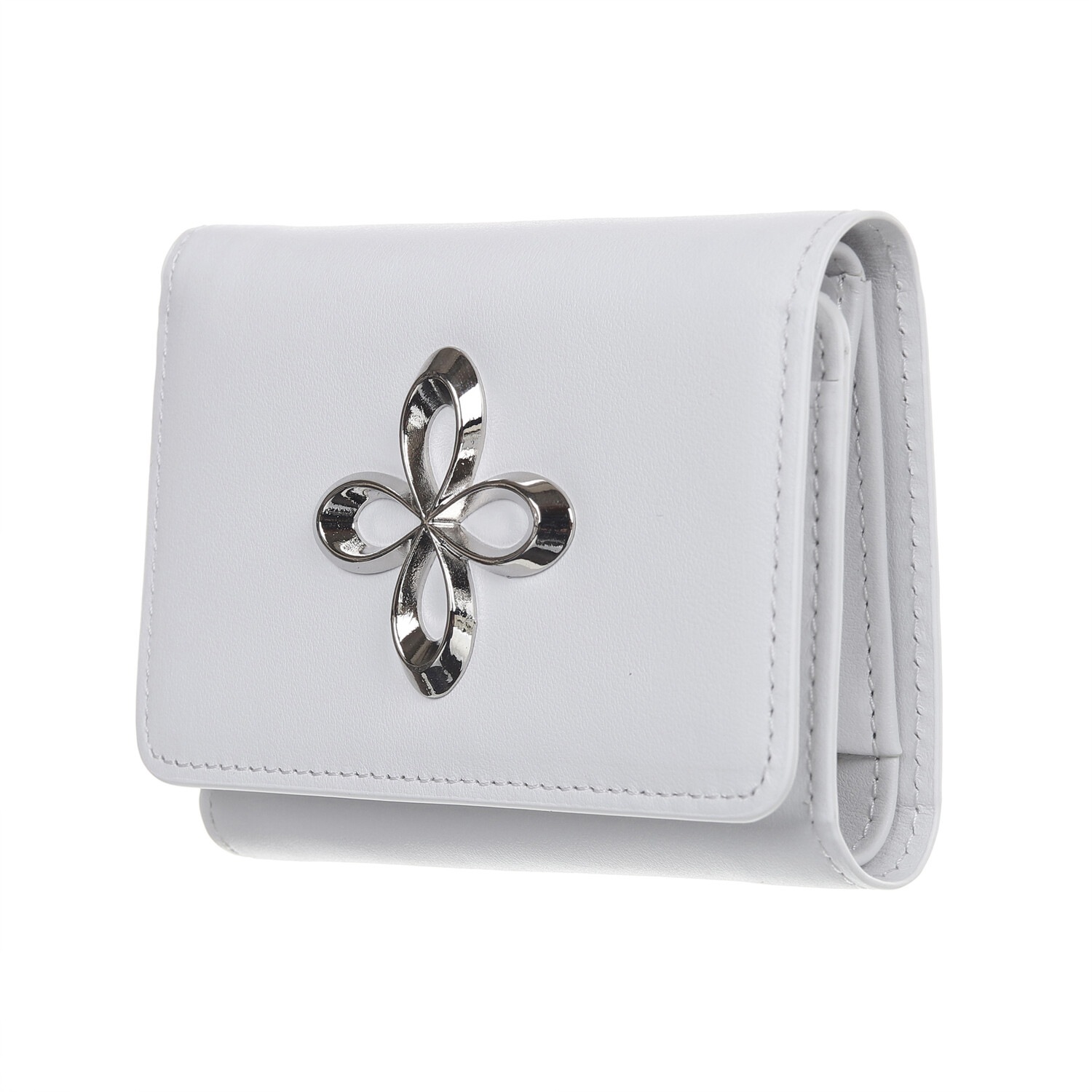 【SURGERY】 SURGERY METAL CLOVER WALLET : WHITE