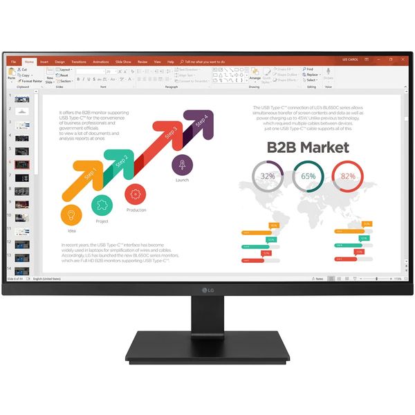 LG 23.8型 ワイド フルHD 19201080 IPS パネル ノングレア ディスプレイ 24BL650C-BAJP モニター 75Hz 新品 インチ