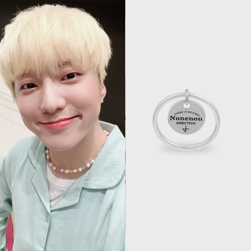 [MONSTA Xミニョク着用] 錠と鍵ペンダントチェーン ネックレス 韓国人気アイドルアクセサリー カスタムジュエリー 韓国ジュエリー