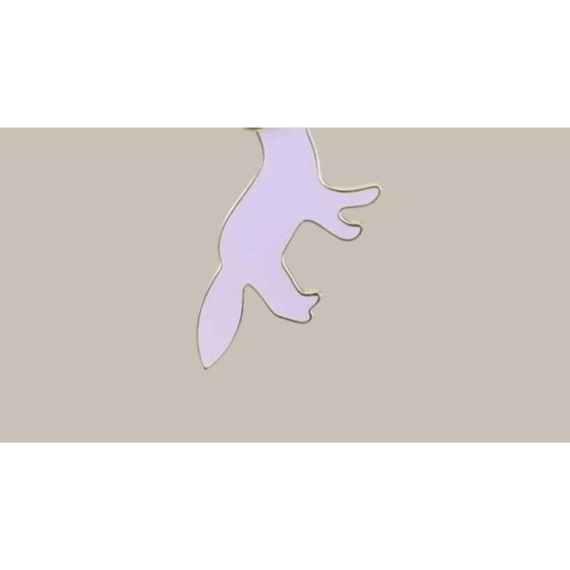 メゾンキツネ OW06901AM1002 0132 プロファイルフォックス キーリング ラベンダーフィールド