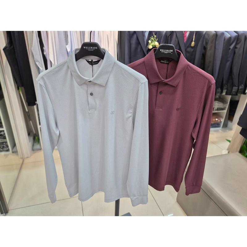 ワッフルソリッド長袖Tシャツ MITAL6S1201_DG