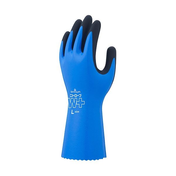 ショーワグローブ No.378Plusニトローブ W+（ダブリュープラス） XL ブルー 60双