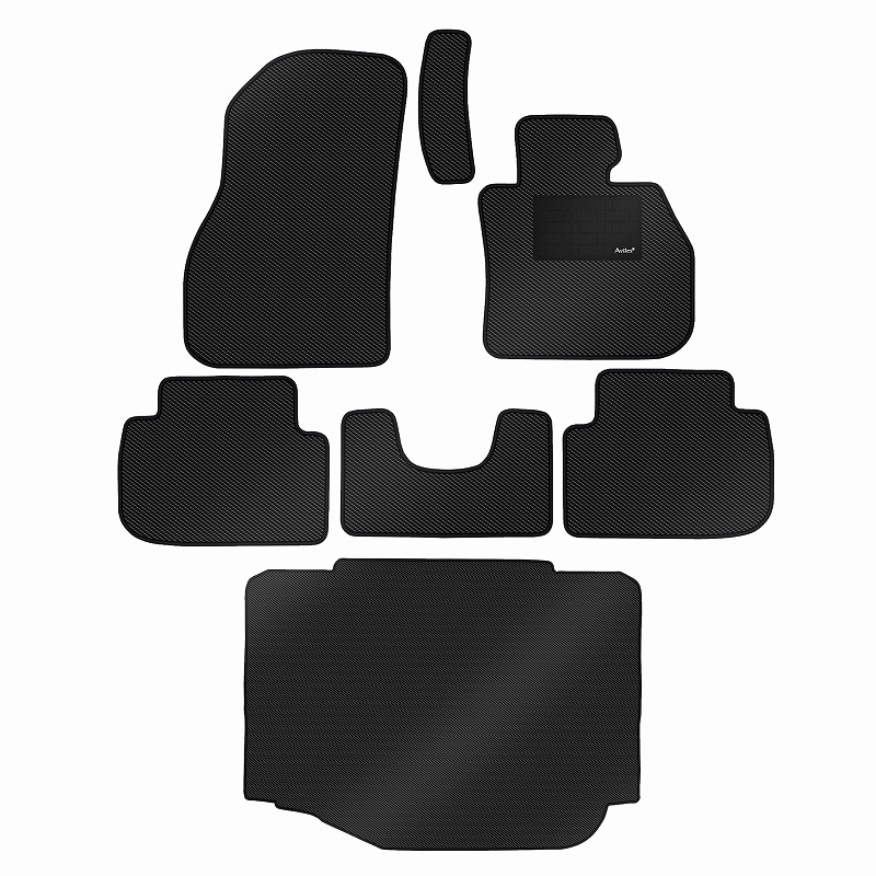 [防水マット]BMW 1シリーズ F40 フロアマット + トランクマット(ラゲッジマット) [カーボン柄]