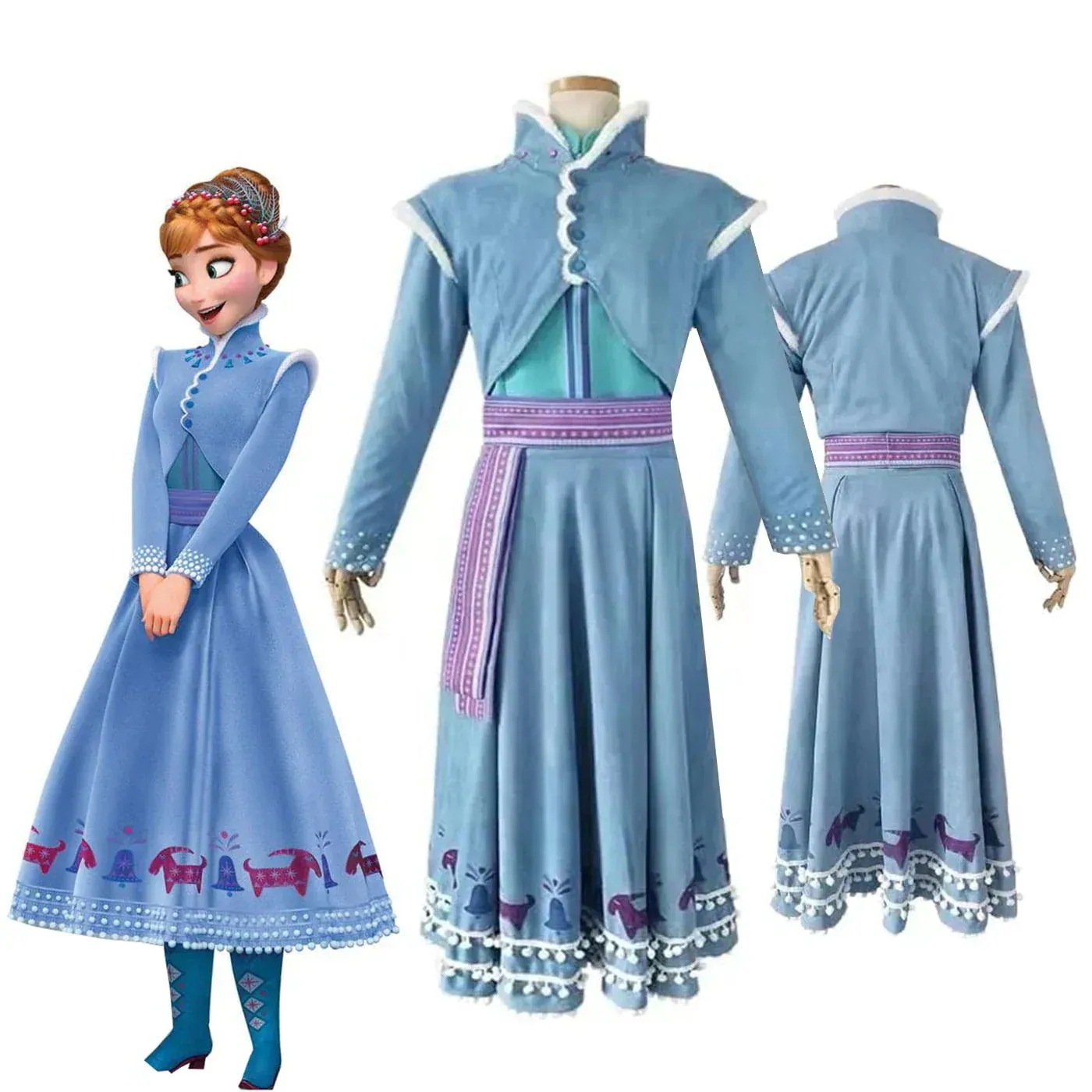 アナと雪の女王 雪の女王 家族の思い出 アナ Anna エルサ Elsa あな えるさ コスプレ 衣装 エルサ ドレス ワンピース 大人 プリンセス 姫様 仮装 ハロウィン 衣装 コスプレ