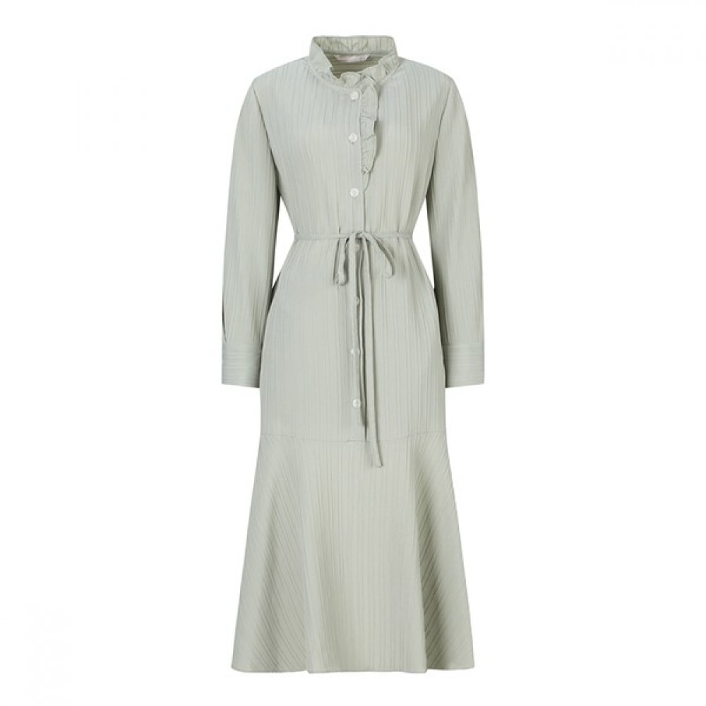 [C] フリルネックピンタックフラウンスワンピース (SGOAC2510)