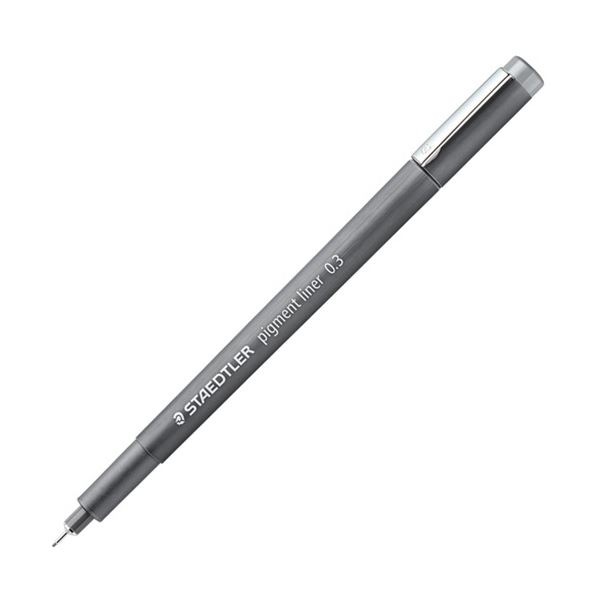 ピグメントライナー パステルカラー 0.3mm グレイ 308 03-82 1セット（10本）