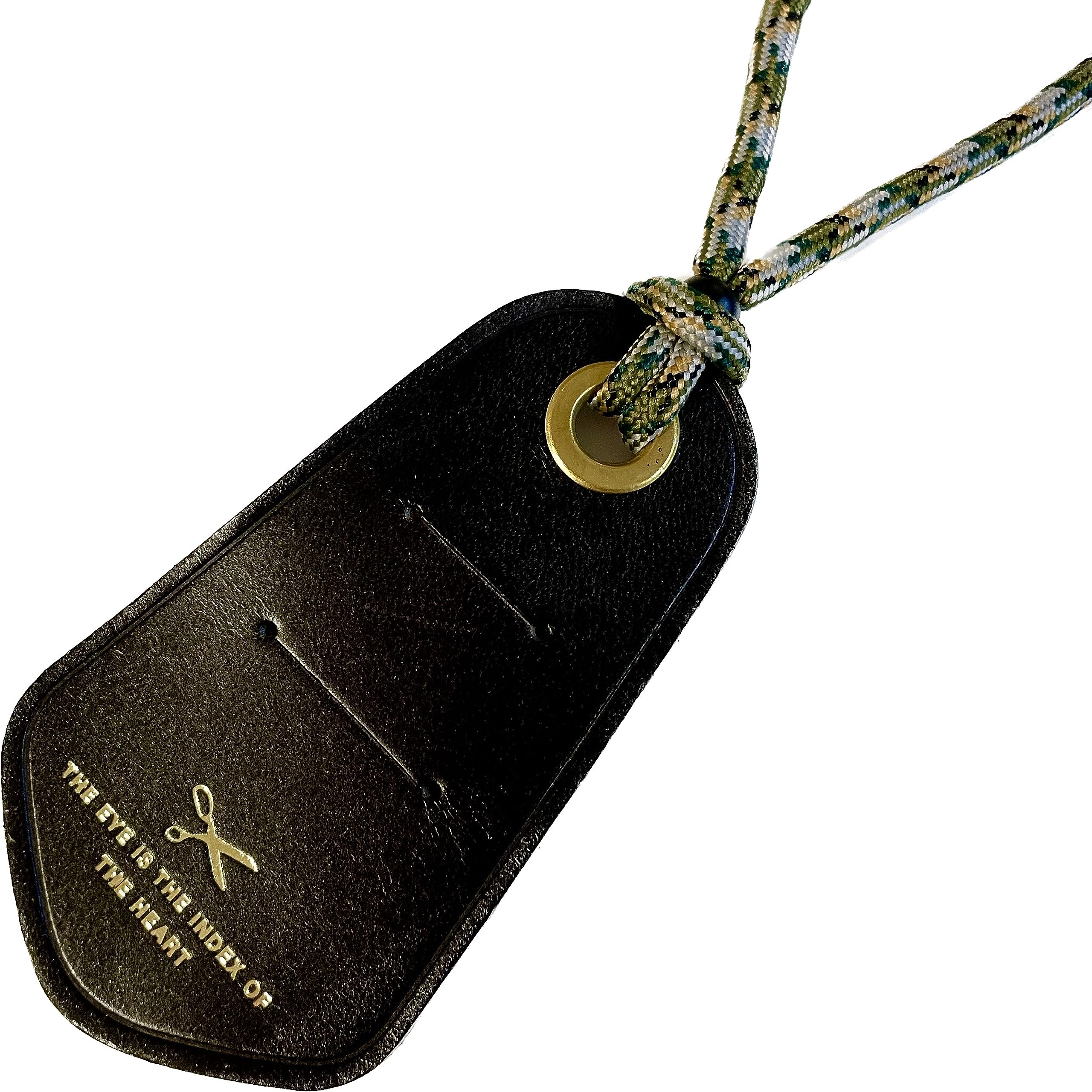 【ツタエル】カッコ良さ妥協しない 本革メガネホルダー メガネの落下・紛失防止/サングラスホルダー ネックレス サングラス掛け おしゃれ 人気 メンズ レディース (ブラック) 5,054円