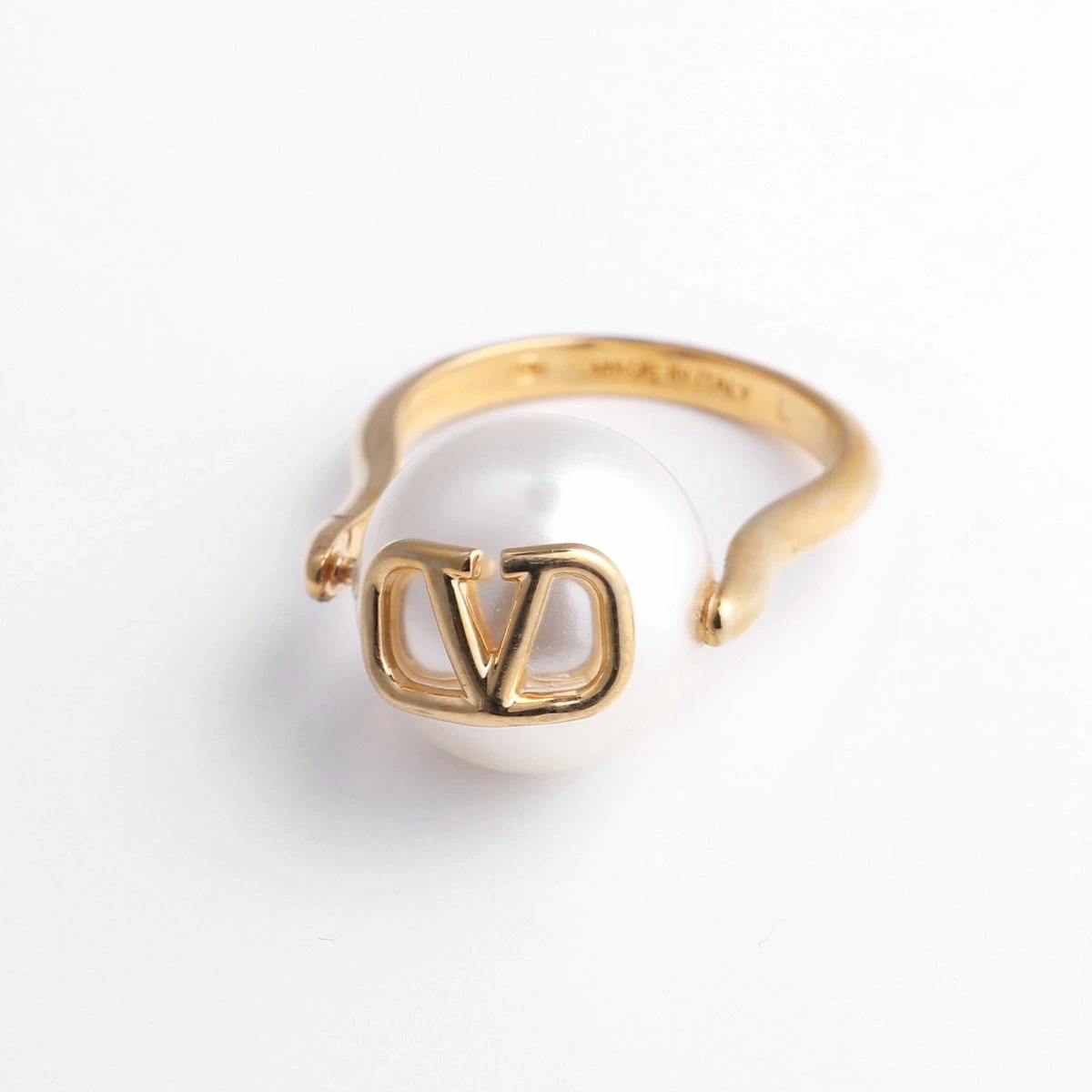 VALENTINO ヴァレンティノ リング 4W2J0U83DHC レディース 指輪 Vロゴ パール アクセサリー 0O3