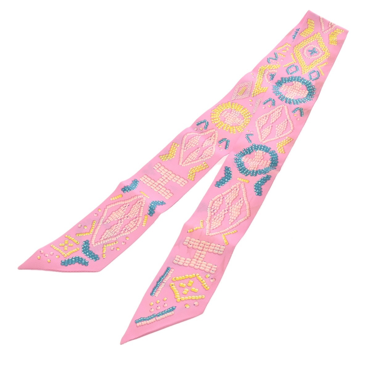 ツイリー KELLY EN PERLES マルチカラー レディース シルク100％ スカーフ ABランク 中古 銀蔵