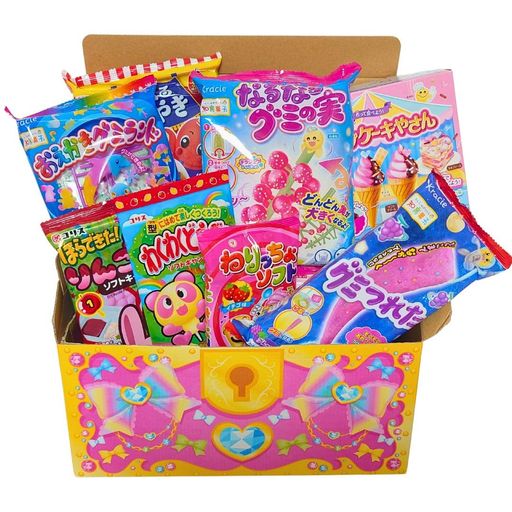 クラシエ コリス 明治チューインガム など 知育菓子 つくるお菓子 10点 詰め合わせ セット 食玩 玩具菓子 ギフト プレゼント 景品 クリスマス ぴきしぇも 宝箱 (スイートリボン)