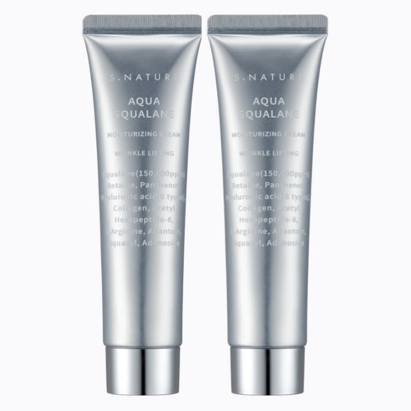 アクアスクワランクリーム 60ml+60ml/韓国の メイクショップ必須アイテム/韓国コスメ
