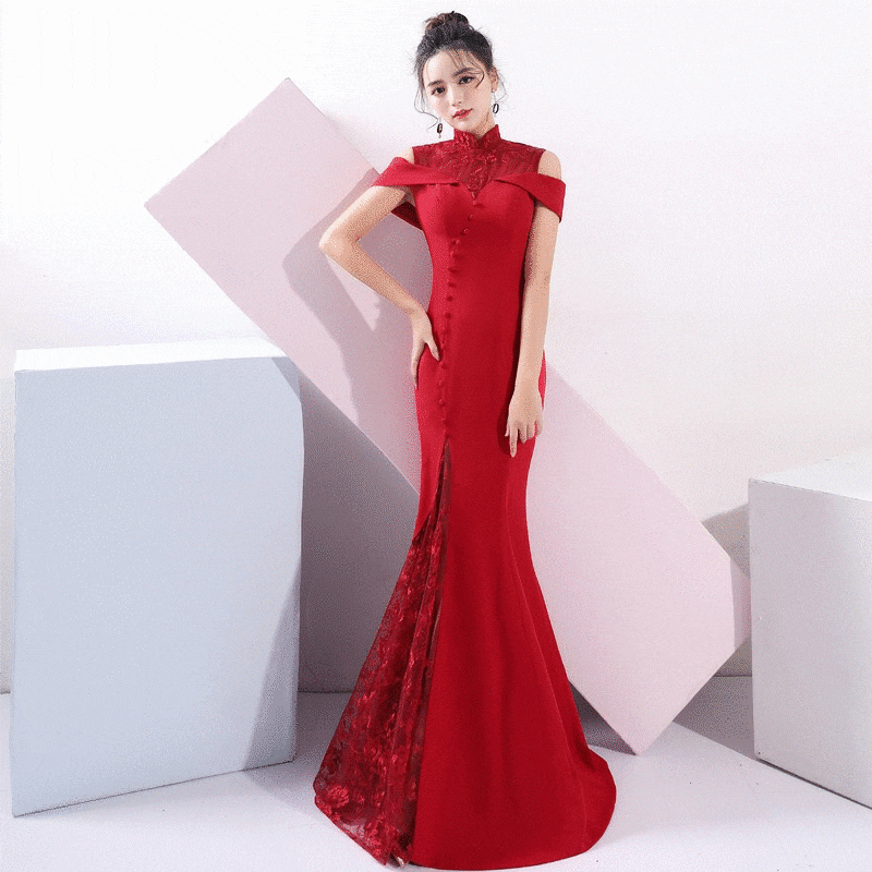 [即納] [ロングドレス] attal マーメイドドレス S M L XL XXL 結婚式 パーティードレス ドレス ワンピース 二次会 ロングドレス 大きいサイズ ミモレ丈 ロング丈