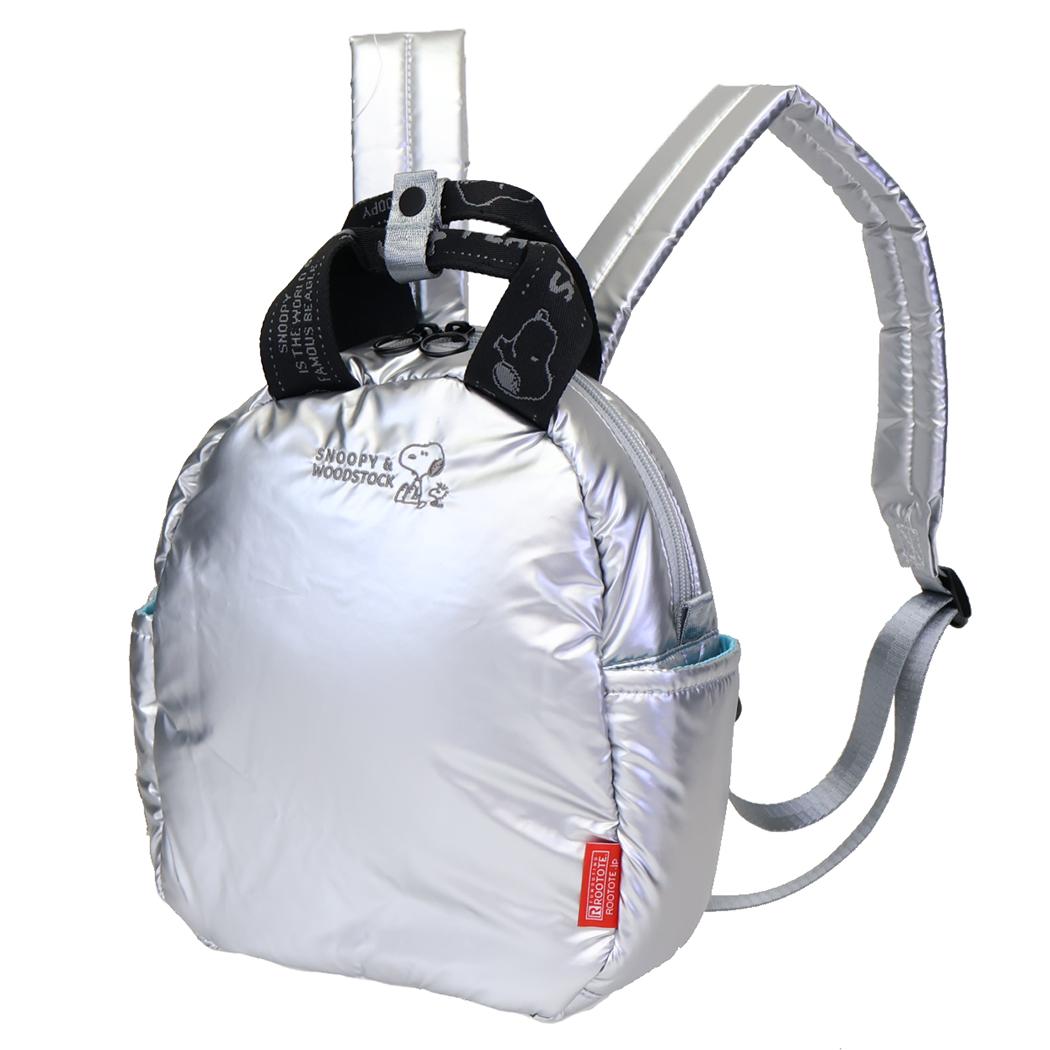 スヌーピー IP.CeoPadded.Peanuts-0S ミニリュック2WAY s-silver