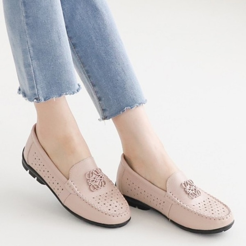 (ニナスパリ) カラフルデコラティブパンチングレザーローファー (3K455) 5,919円