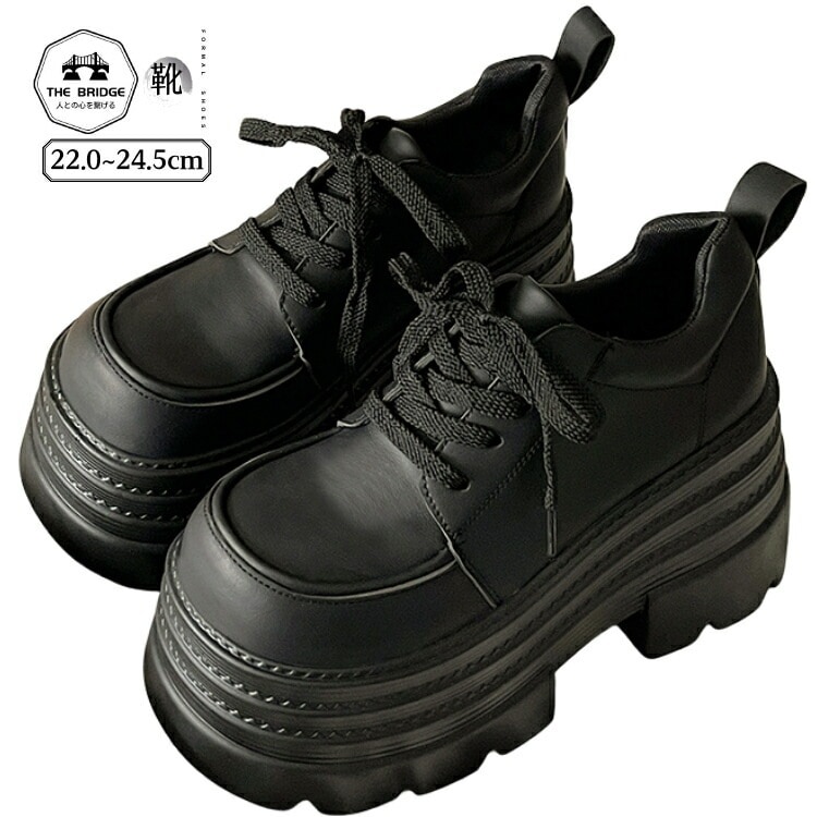 制服靴 おしゃれ フォーマルシューズ 艶なし 歩きやすい レースアップシューズ レディース 厚底 PUレザー シンプル きれいめ 合皮 紐 通勤 普段使い 女性用 柔らかい 太ヒール 入学 卒業 卒入