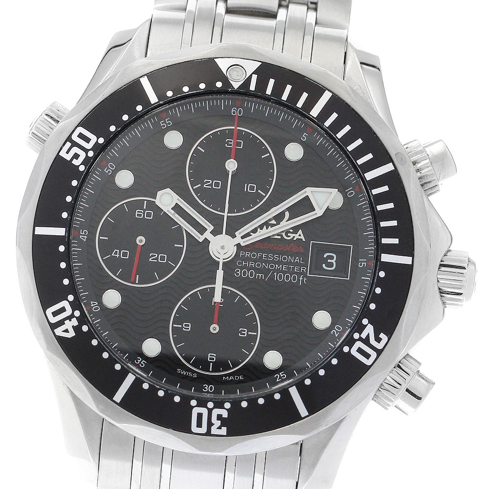オメガ OMEGA 213.30.42.40.01.001 シーマスター プロダイバーズ 300M クロノグラフ デイト クロノグラフ 自動巻き メンズ _890147【中古】